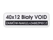 Etykieta gwarancyjna VOID Biały 40x12mm