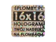 Plomby holograficzne 16mm x16mm