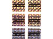 Hologram TETRAGON 20mm x20mm
