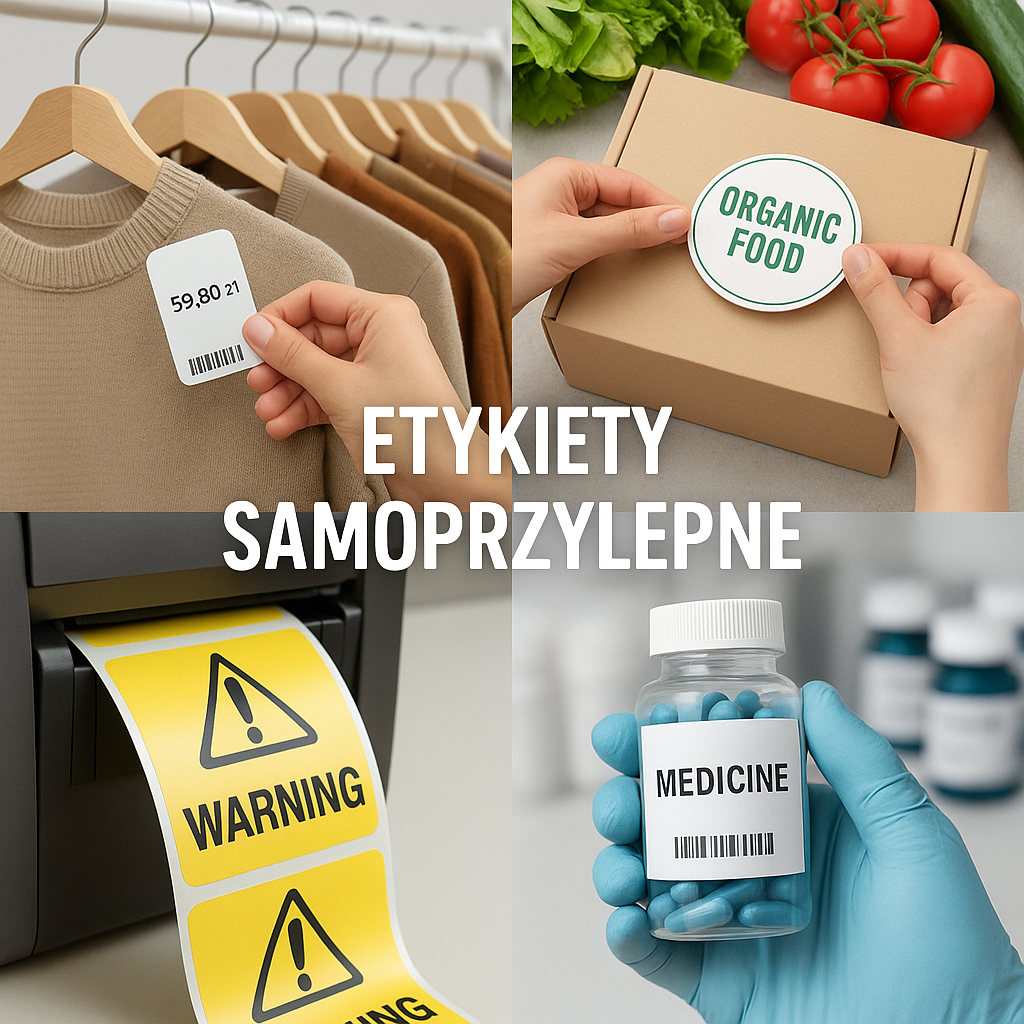 Etykiety samoprzylepne - zastosowanie