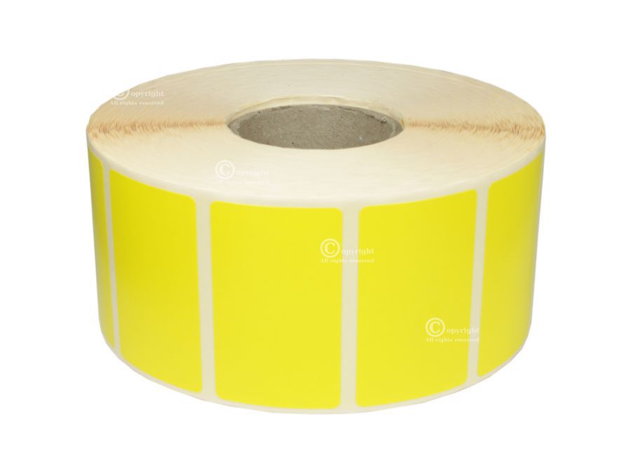 Etykiety termiczne żółte do drukarek Zebra