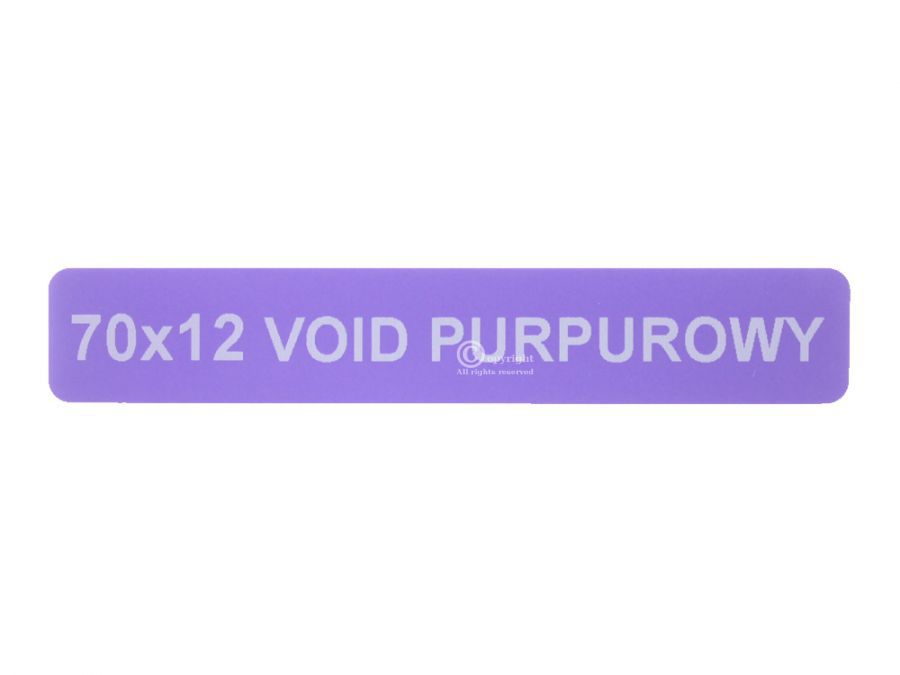 Naklejki serwisowe VOID purpurowy