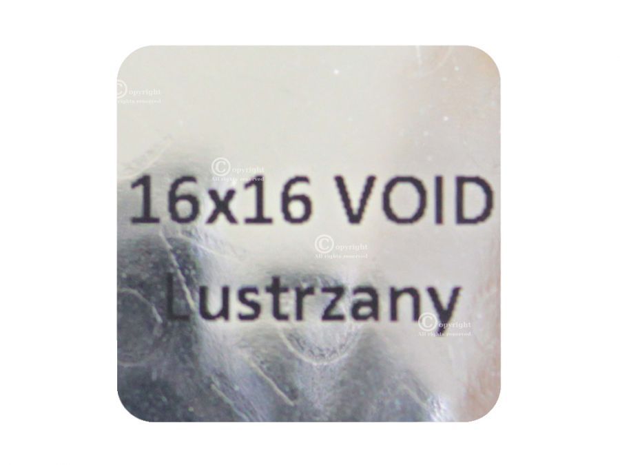 Plomba zabezpieczająca VOID Lustrzany 16mm x16mm