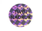 Twój nadruk na okrągłych holograficznych plombach