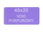 Stickery serwisowe purpurowy VOID