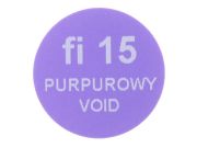 Stickery gwarancyjne okrągłe VOID purpurowy