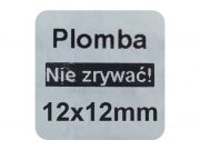 Plomby serwisowe VOID Srebrny Matowy 12x12mm