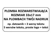 Naklejki rozwarstwiające 33mm x17mm