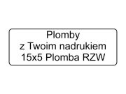 Naklejki zabezpieczające RZW 15mm x5mm