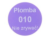 Numeracja na plombie VOID purpurowy