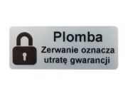 Przykład nadruku na stickerach zabezpieczających VOID Matowy 45x18mm