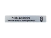 Plomby gwarancyjne z numeracją VOID Matowy 60x10mm