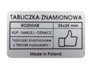 Twój nadruk na tabliczkach znamionowych !