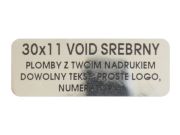 Stickery gwarancyjne VOID Srebrny Lustrzany