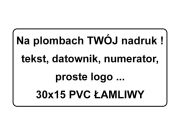 PVC Łamliwy 30mm x15mm