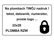 Plomby gwarancyjne rozwarstwiające 32mm x20mm