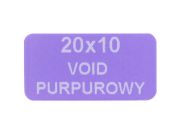 Plomby fioletowe VOID w rozmiarze 20mm x10mm