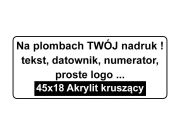 Naklejki gwarancyjne kruszące 45mm x18mm