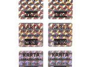 Naklejki holograficzne na karty parkingowe