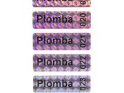 Numeracja na plombach holograficznych