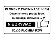 Sticker rozwarstwiający 50mm x30mm