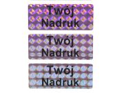 Twój nadruk na naklejkach holograficznych