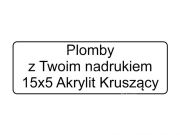 Sticker gwarancyjny akrylit kruszący biały