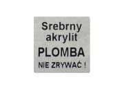 Sticker zabezpieczających kruszący akrylit