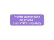 Naklejki gwarancyjne Purpurowy MINI VOID