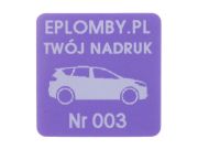 Sticker zabezpieczający VOID purpurowy