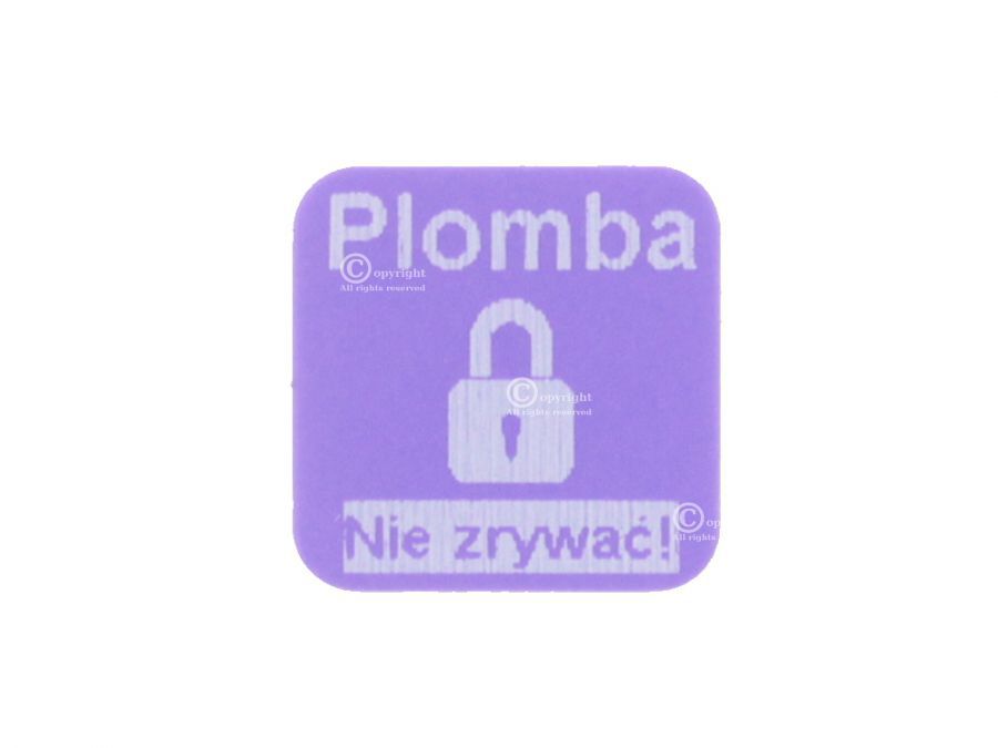 Plomby fioletowe 10mm x10mm