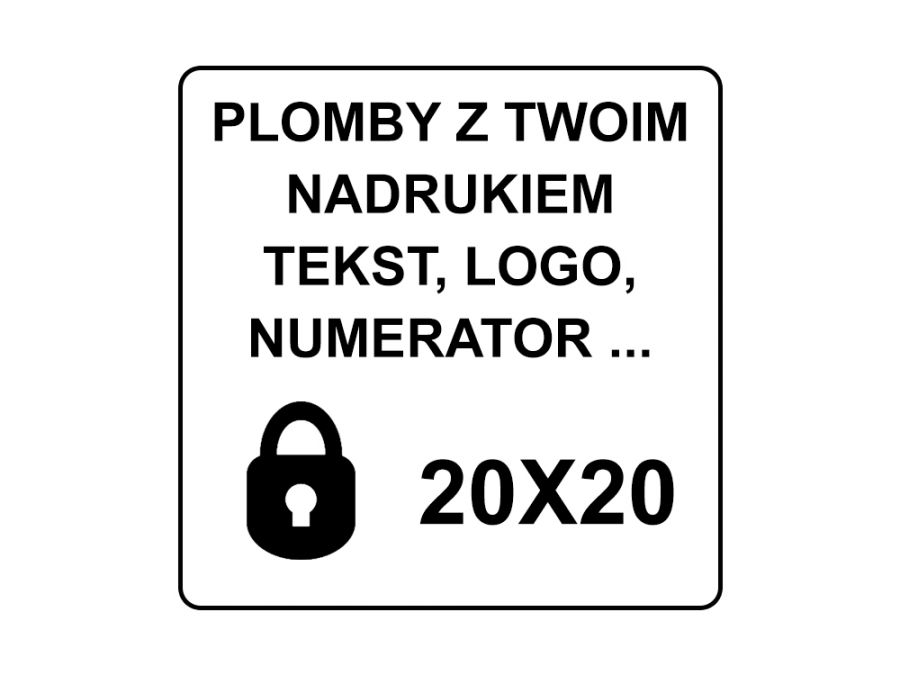 Plomby gwarancyjne RZW 20x20