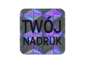 12x12mm hologram tetragon 1000szt plomba z twoim nadrukiem