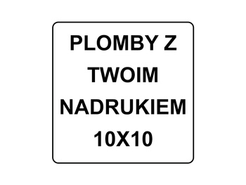 10x10mm plomby pvc łamliwy 1000szt twój nadruk